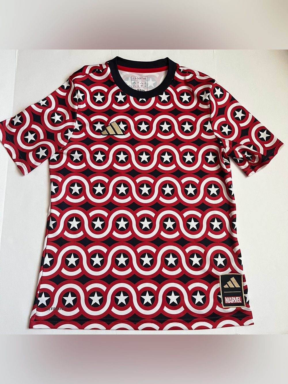 Adidas x Marvel Captain America MLS Jersey Youth Large 13-14Y